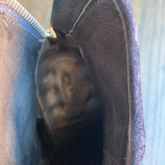 Rag and Bone boots, navy, leather lined, 2.5” block heel, size 8 - Picture 4 of 5